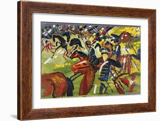 Hussars on a Sortie, 1913-August Macke-Framed Giclee Print