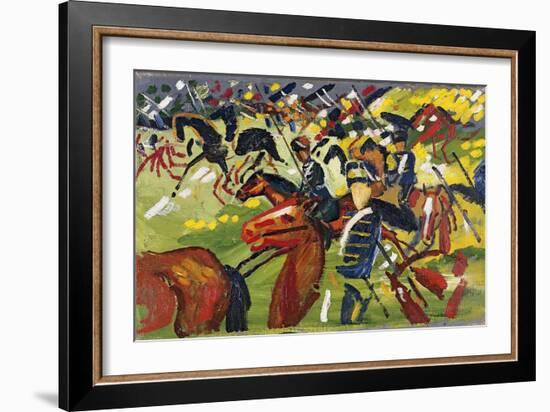 Hussars on a Sortie, 1913-August Macke-Framed Giclee Print