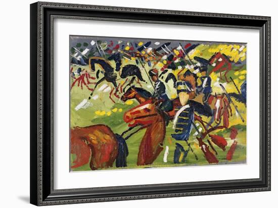 Hussars on a Sortie, 1913-August Macke-Framed Giclee Print