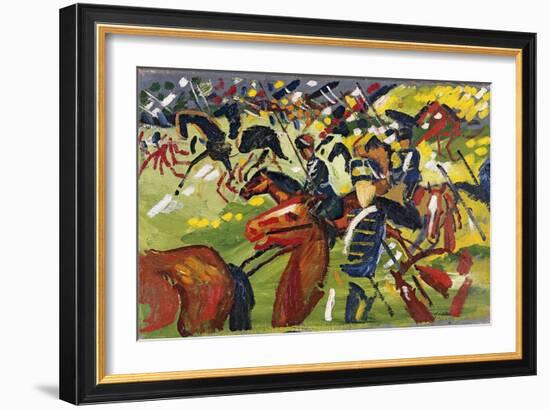 Hussars on a Sortie, 1913-August Macke-Framed Giclee Print