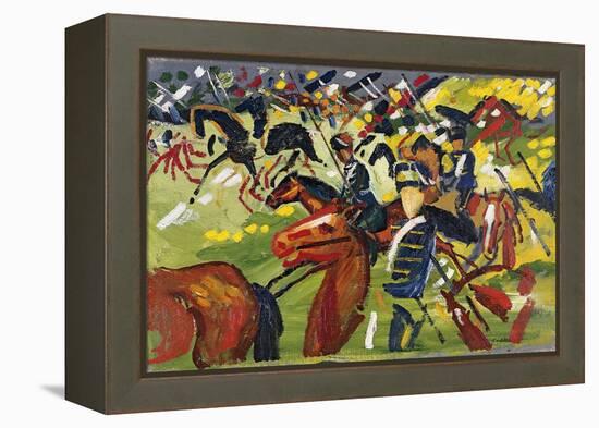 Hussars on a Sortie, 1913-August Macke-Framed Premier Image Canvas