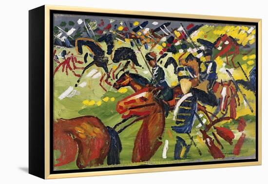 Hussars on a Sortie, 1913-August Macke-Framed Premier Image Canvas