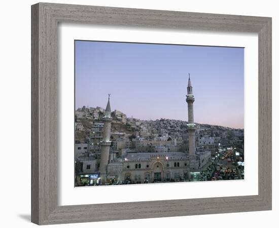 Hussein Mosque and City, Amman, Jordan, Middle East-Alison Wright-Framed Photographic Print