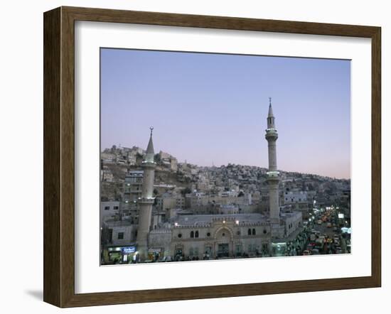 Hussein Mosque and City, Amman, Jordan, Middle East-Alison Wright-Framed Photographic Print