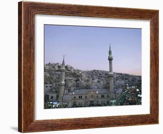 Hussein Mosque and City, Amman, Jordan, Middle East-Alison Wright-Framed Photographic Print