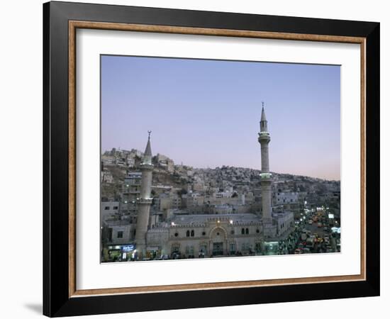 Hussein Mosque and City, Amman, Jordan, Middle East-Alison Wright-Framed Photographic Print