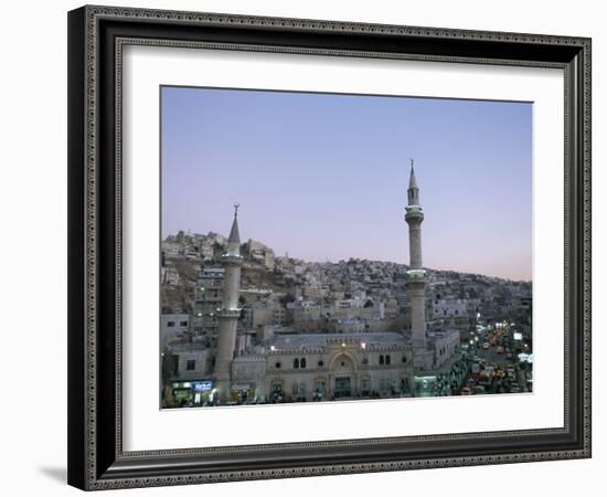 Hussein Mosque and City, Amman, Jordan, Middle East-Alison Wright-Framed Photographic Print