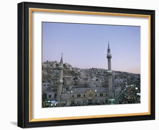 Hussein Mosque and City, Amman, Jordan, Middle East-Alison Wright-Framed Photographic Print