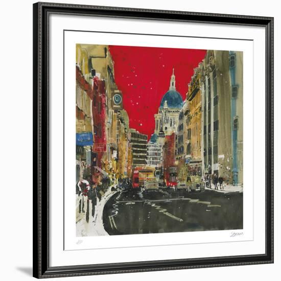 Hustle and Bustle, London-Susan Brown-Framed Collectable Print