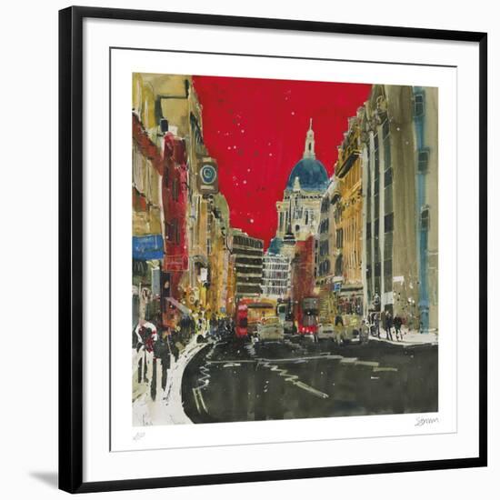 Hustle and Bustle, London-Susan Brown-Framed Collectable Print