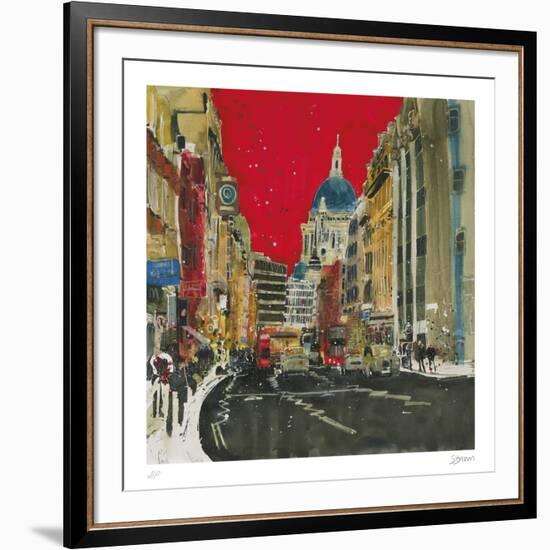 Hustle and Bustle, London-Susan Brown-Framed Collectable Print