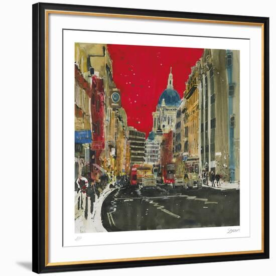 Hustle and Bustle, London-Susan Brown-Framed Collectable Print