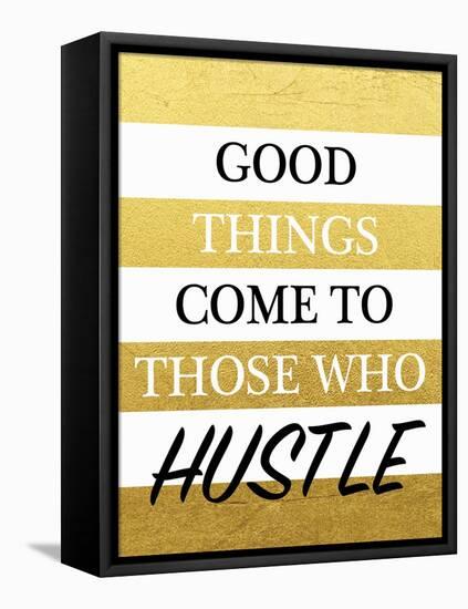 Hustle-Victoria Brown-Framed Stretched Canvas