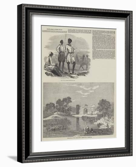 Husyn-Abdal, in the Punjab-Godfrey Thomas Vigne-Framed Giclee Print