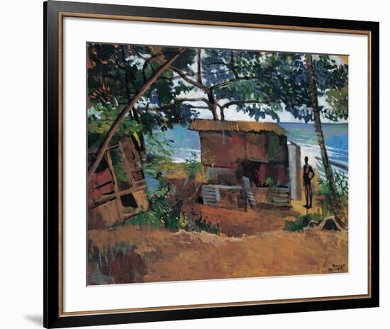 Hut by the Sea-Boscoe Holder-Framed Premium Giclee Print