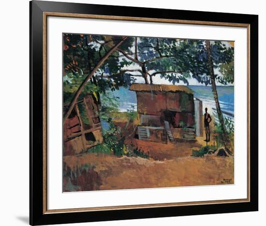 Hut by the Sea-Boscoe Holder-Framed Premium Giclee Print