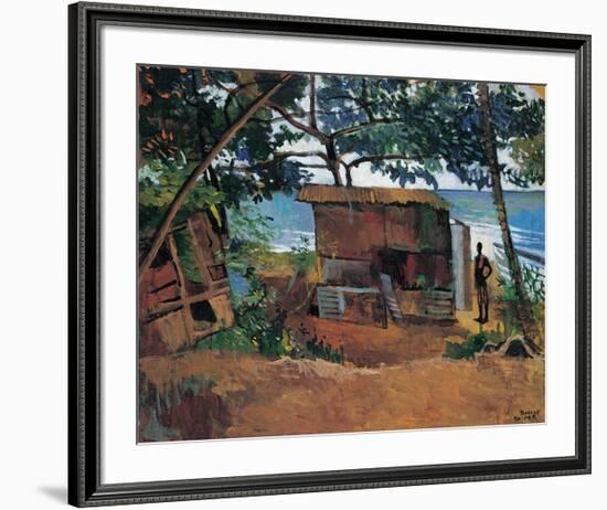 Hut by the Sea-Boscoe Holder-Framed Premium Giclee Print