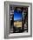 Hut Framed by Window of Burnt Log Cabin, Wind River Country, Lander, USA-Brent Winebrenner-Framed Photographic Print