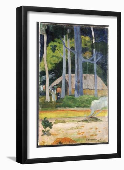 Hut in the Trees, 1892-Paul Gauguin-Framed Giclee Print