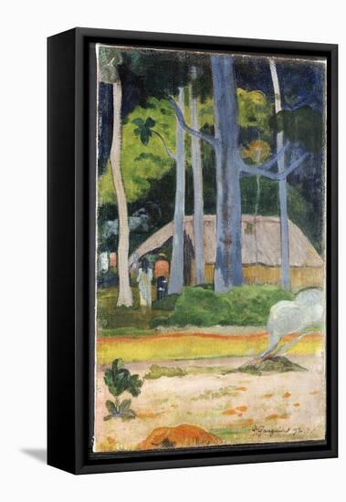 Hut in the Trees, 1892-Paul Gauguin-Framed Premier Image Canvas