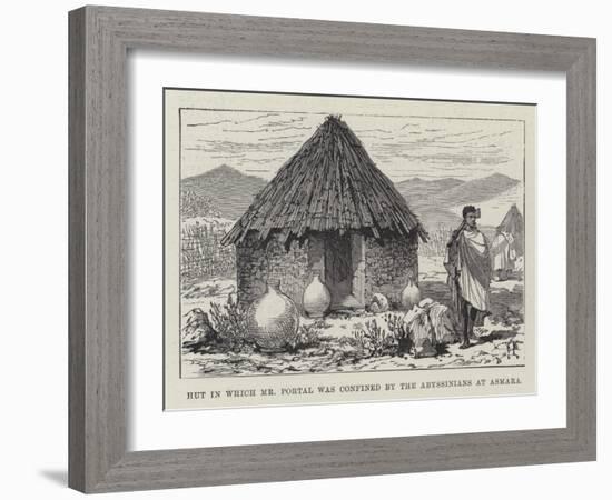 Hut in Which Mr Portal Was Confined by the Abyssinians at Asmara-null-Framed Giclee Print