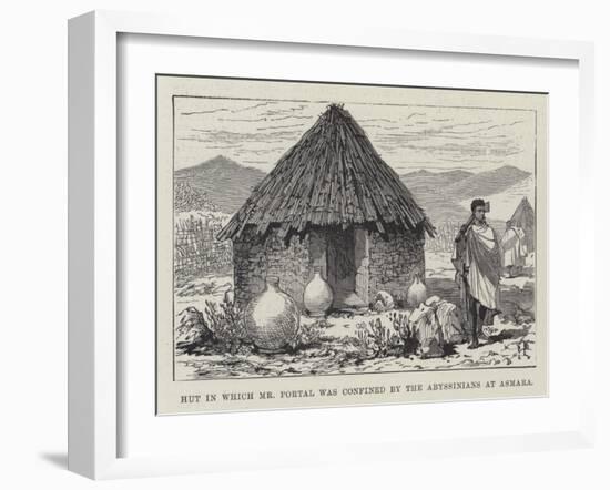 Hut in Which Mr Portal Was Confined by the Abyssinians at Asmara-null-Framed Giclee Print