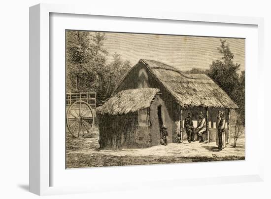 Hut of David Livingstone (1813-1873) in Ujiji-null-Framed Giclee Print