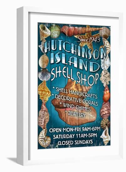 Hutchinson Island, Florida - Shell Shop-Lantern Press-Framed Art Print