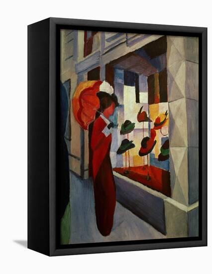 Hutladen-hatshop, 1914 Canvas, 60,5 x 50,5 cm.-August Macke-Framed Premier Image Canvas