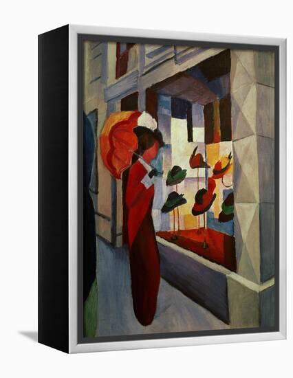 Hutladen-hatshop, 1914 Canvas, 60,5 x 50,5 cm.-August Macke-Framed Premier Image Canvas