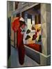 Hutladen-hatshop, 1914 Canvas, 60,5 x 50,5 cm.-August Macke-Mounted Giclee Print