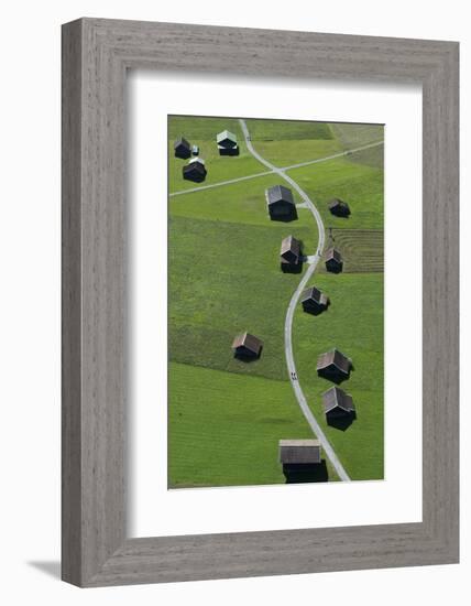 Huts, Haystacks, Mountain Pasture, Path, Nature-Frank Fleischmann-Framed Photographic Print