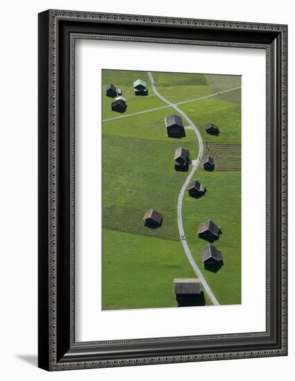 Huts, Haystacks, Mountain Pasture, Path, Nature-Frank Fleischmann-Framed Photographic Print