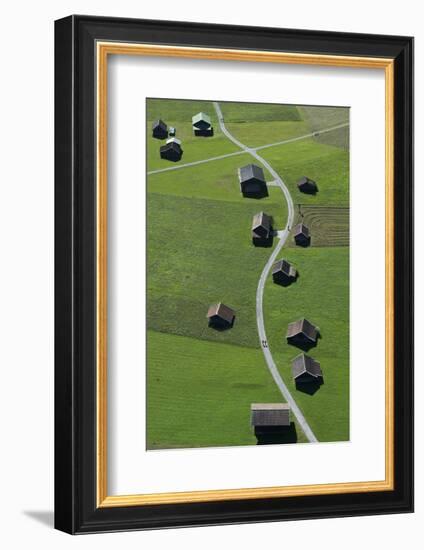 Huts, Haystacks, Mountain Pasture, Path, Nature-Frank Fleischmann-Framed Photographic Print