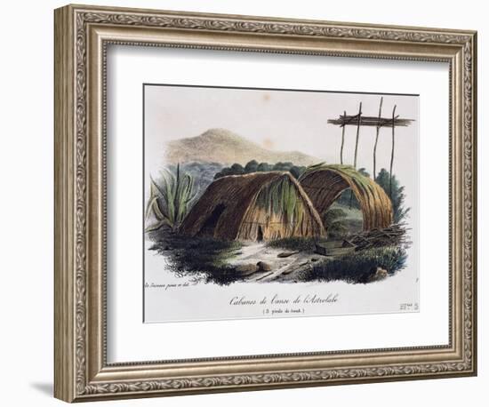 Huts in Astrolabe Cove-null-Framed Giclee Print