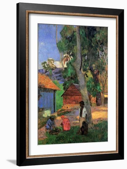 Huts in Martinique, 1887-Paul Gauguin-Framed Giclee Print