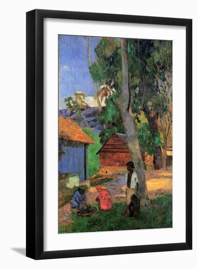 Huts in Martinique, 1887-Paul Gauguin-Framed Giclee Print