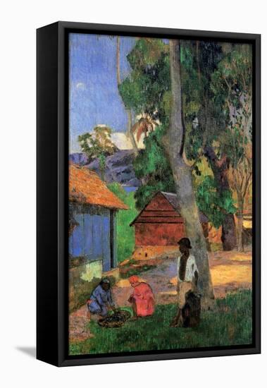 Huts in Martinique, 1887-Paul Gauguin-Framed Premier Image Canvas