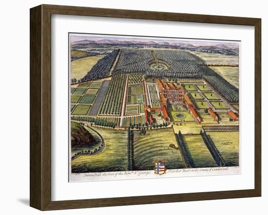 Hutton Hall in the County of Cumberland-Leonard Knyff-Framed Giclee Print