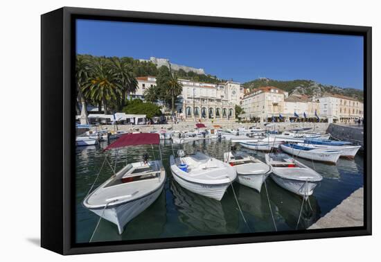 Hvar Harbour, Hvar Island, Dalmatia, Croatia, Europe-Frank Fell-Framed Premier Image Canvas