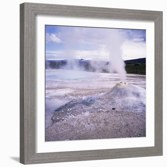 Hverquellir Geothermal Area, Interior Highlands, Iceland, Polar Regions-Geoff Renner-Framed Photographic Print