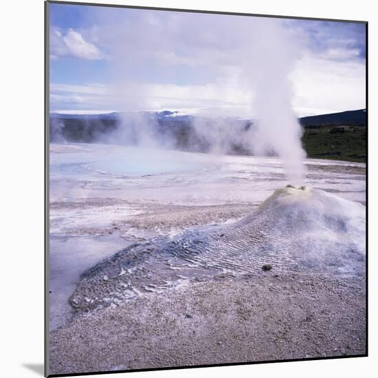 Hverquellir Geothermal Area, Interior Highlands, Iceland, Polar Regions-Geoff Renner-Mounted Photographic Print