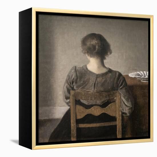 Hvile also called Repos, 1905-Vilhelm Hammershoi-Framed Premier Image Canvas
