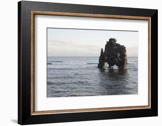 Hvitserkur, Hunafjšrdur, Hunafloi Bay, Vatnsnes Peninsula, North Iceland-Julia Wellner-Framed Photographic Print