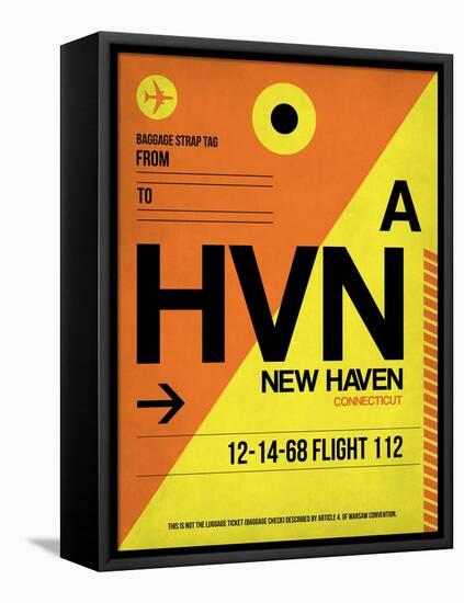 HVN New Haven Luggage Tag I-NaxArt-Framed Stretched Canvas