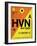 HVN New Haven Luggage Tag I-NaxArt-Framed Art Print