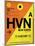 HVN New Haven Luggage Tag I-NaxArt-Mounted Art Print