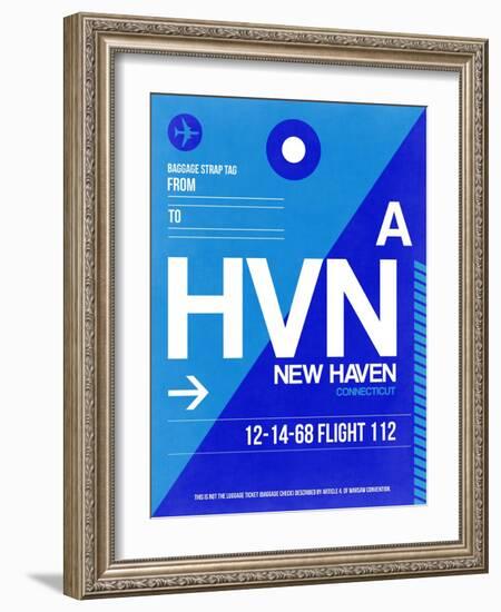 HVN New Haven Luggage Tag II-NaxArt-Framed Art Print