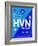 HVN New Haven Luggage Tag II-NaxArt-Framed Art Print