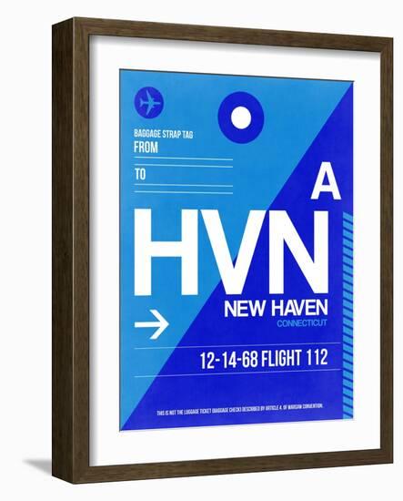 HVN New Haven Luggage Tag II-NaxArt-Framed Art Print